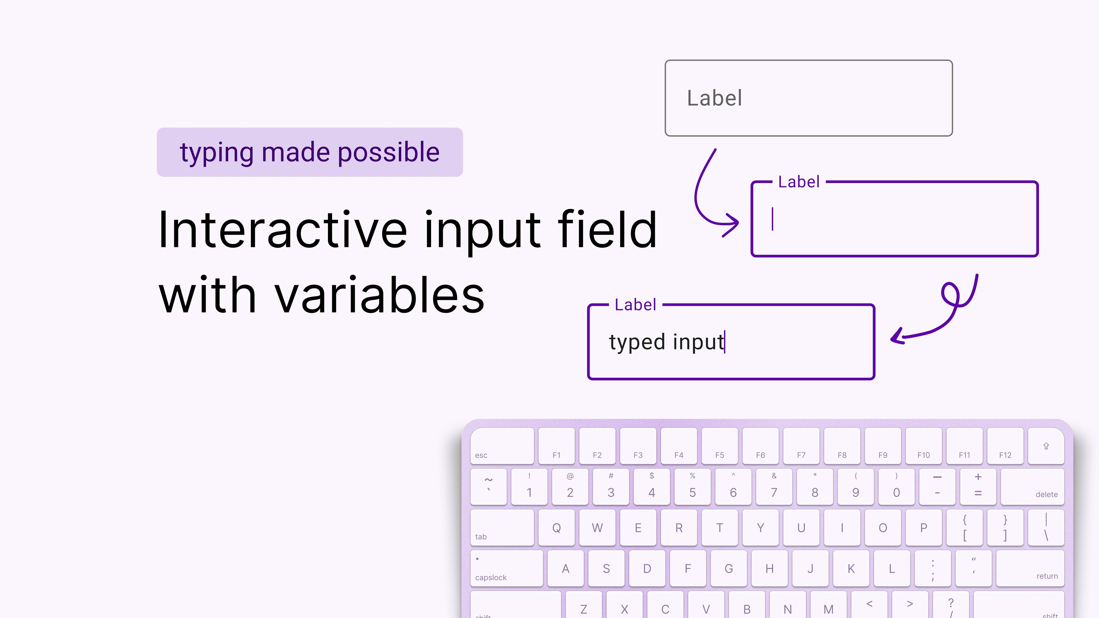 Type-able input field with variables Figma file thumbnail