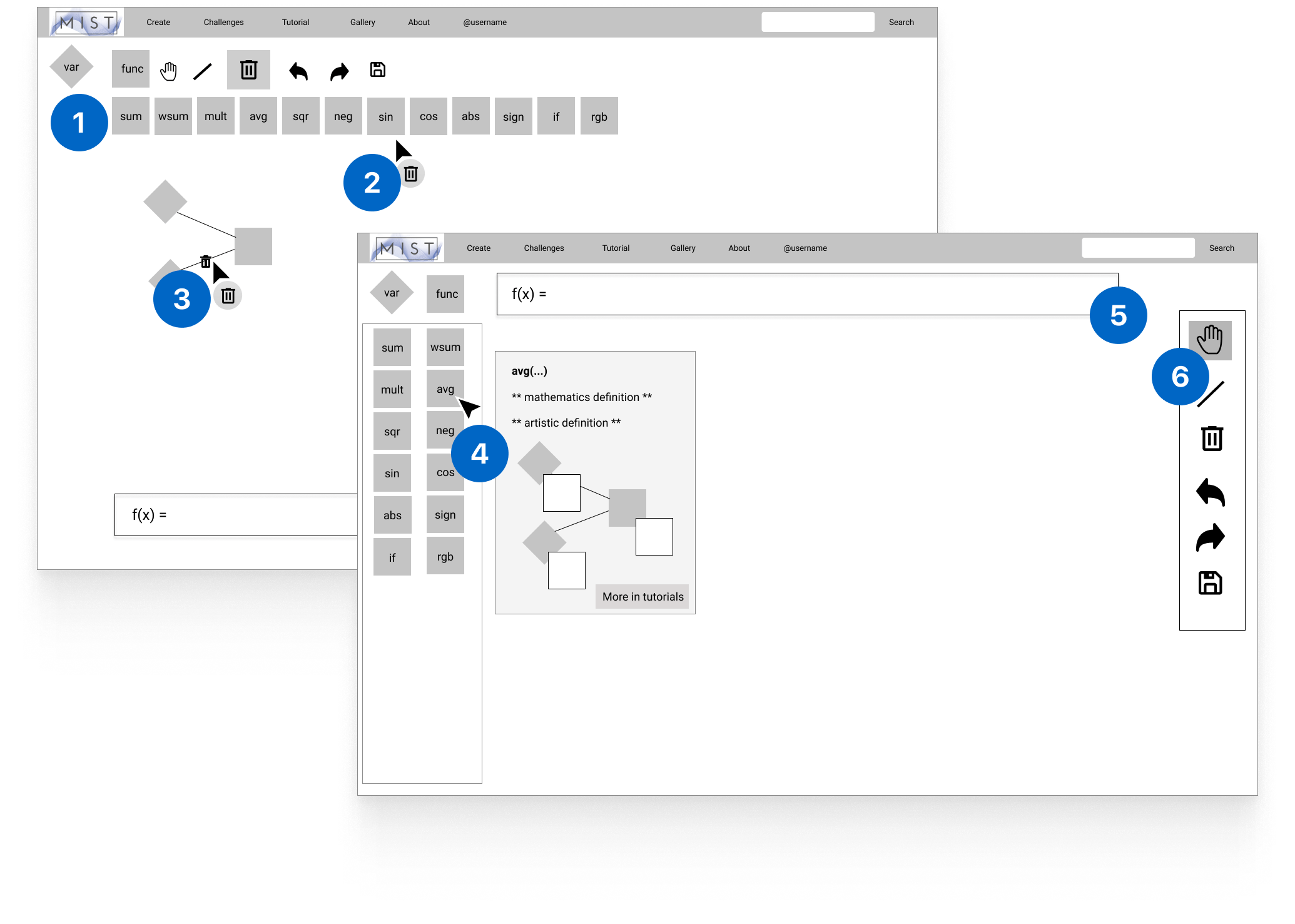 Workspace low-fidelities