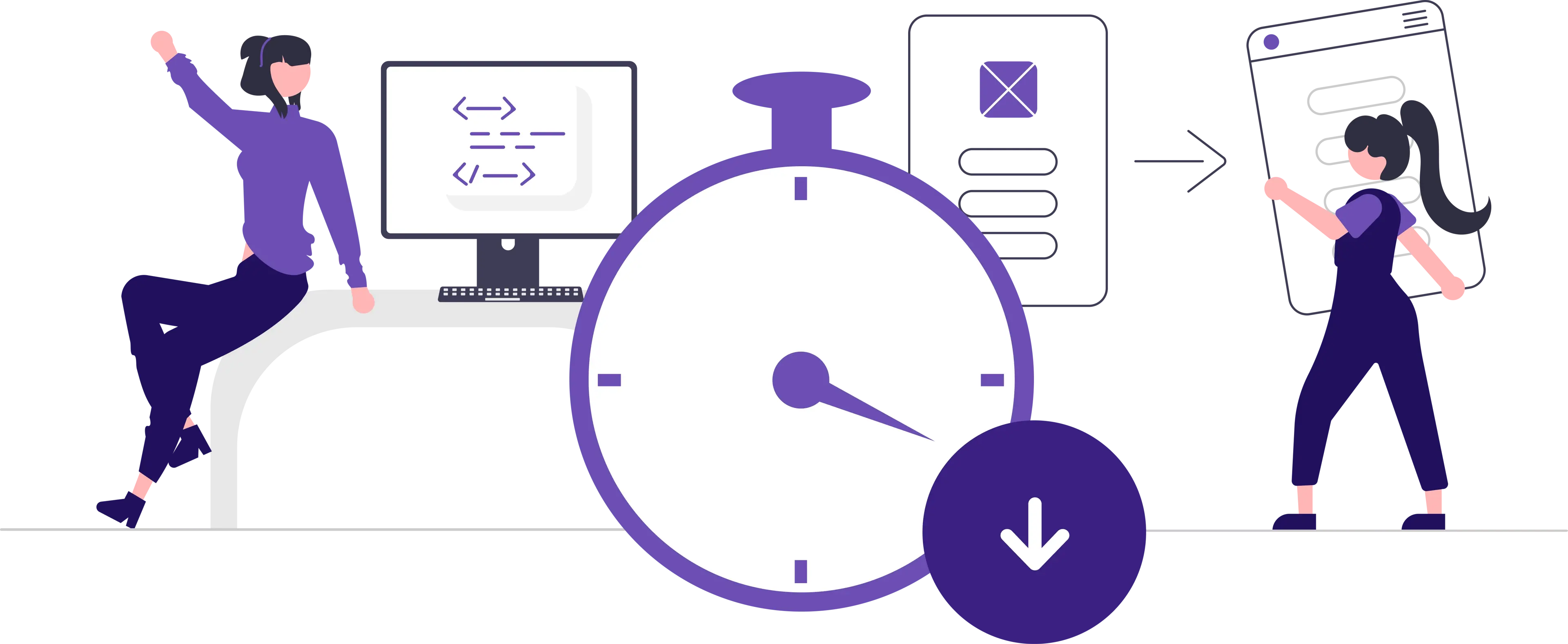 Image of our color system and their application on a button